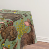 Konijnen en houtflora Tablecloth Tafelkleed (Voorbeeld)