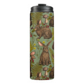 Konijnen en houtflora Thermal Tumbler Thermosbeker (Voorkant)