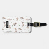 Konijnen en klaver | Reisvakantie | Bagagelabel (Voorkant horizontaal)