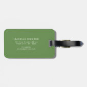 Konijnen en klaver | Reisvakantie | Bagagelabel (Achterkant horizontaal)