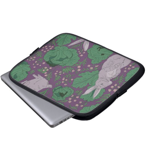 Konijnen en Kool Paarse Elektronica Tas (Voorkant onderkant)