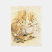 Konijnen en Melkpudding door Beatrix Potter Fleece Deken (Voorkant)
