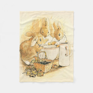 Konijnen en Melkpudding door Beatrix Potter Fleece Deken
