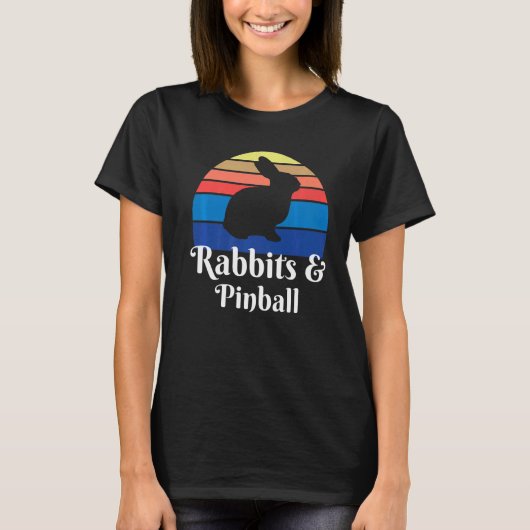 Konijnen en Pinball T-shirt (Voorkant)