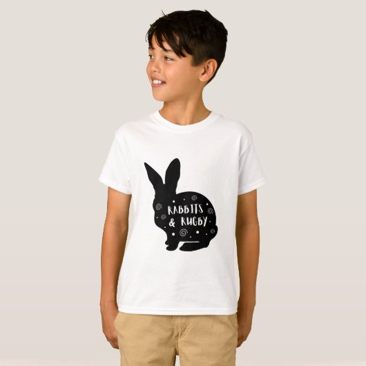 Konijnen en Rugby T-shirt (Voorkant volledig)