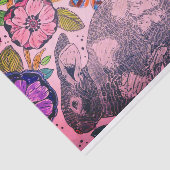 KONIJNEN EN STROMEN VOOR AFVALpapier Tissuepapier (Detail)