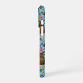 Konijnen en wilde bloemen iPhone hoesje (Linkerkant)