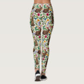 Konijnen en wilde bloemen leggings (Achterkant)