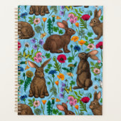 Konijnen en wilde bloemen planner (Voorkant)