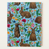 Konijnen en wilde bloemen planner (Achterkant)
