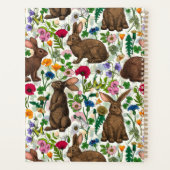 Konijnen en wilde bloemen planner (Achterkant)