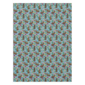 Konijnen en wilde bloemen tafelkleed (Voorkant)