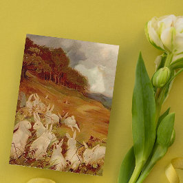 konijnen feestdagen kaart