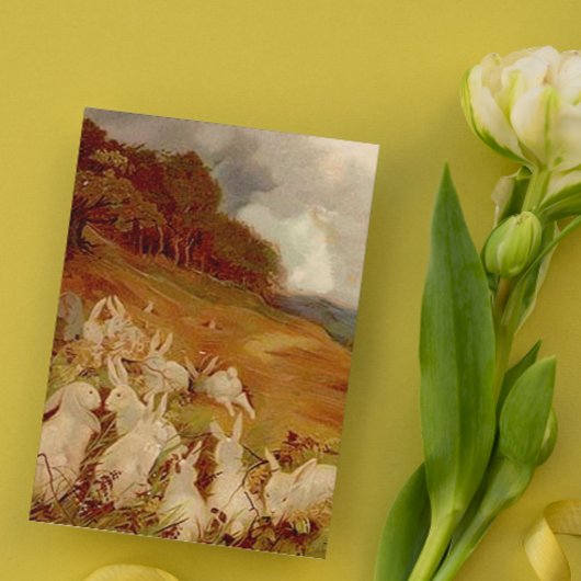  konijnen feestdagen kaart