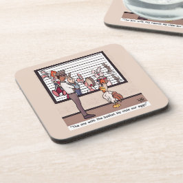 Konijnen in een harde kunststof van Lineup Bier Onderzetter