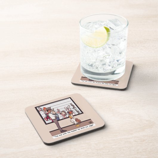 Konijnen in een harde kunststof van Lineup Bier Onderzetter (Rechterzijde)