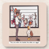 Konijnen in een harde kunststof van Lineup Bier Onderzetter (Voorkant)