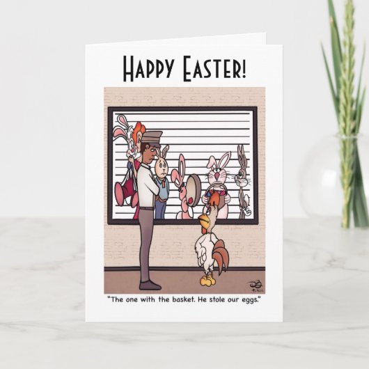 Konijnen In Een Identificatie Greeting Card Kaart (Voorkant)