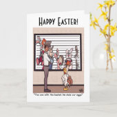 Konijnen In Een Identificatie Greeting Card Kaart (Gele Bloem)