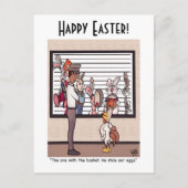 Konijnen in een Lineup Post Kaart (Voorkant)