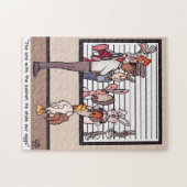 Konijnen in een lineup puzzel (Horizontaal)