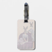 Konijnen in het Paars Bagagelabel (Achterkant verticaal)