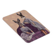 Konijnen in het Paars Magneet (Rechterzijde)