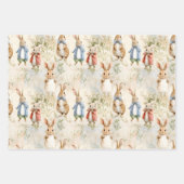 Konijnen in jassen inpakpapier vel (Voorkant 2)