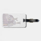 Konijnen in Paars.png Bagagelabel (Achterkant horizontaal)