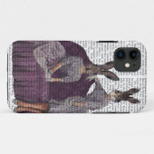 Konijnen in Paars.png Case-Mate iPhone Case (Achterkant (horizontaal))
