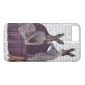 Konijnen in Paars.png Case-Mate iPhone Case (Achterkant (Horizontaal))