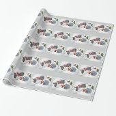 Konijnen Kerstfeest Inpakpapier (Uitgerold)