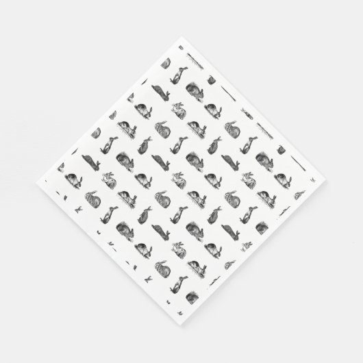  konijnen Klassieke Bunnies CUSTOM BG COLOR Servet (Hoek)