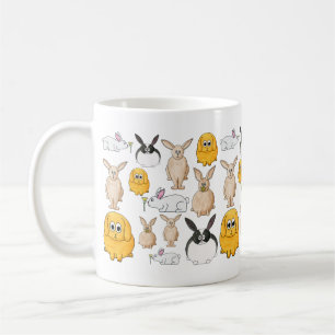 Konijnen. Koffiemok