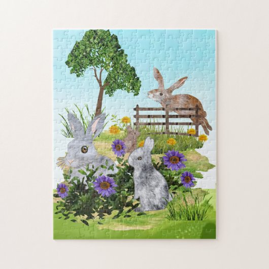 Konijnen legpuzzel (Verticaal)