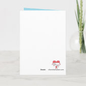 Konijnen lezen over konijnenverzorging: donkerblau kaart (Achterkant)