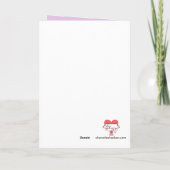 Konijnen lezen over konijnenverzorging: lavendelwi kaart (Achterkant)