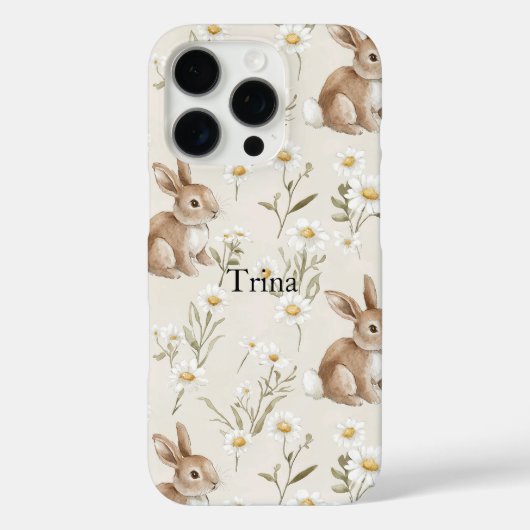 Konijnen Madeliefjes Bloemen Case-Mate iPhone Case (Achterkant)
