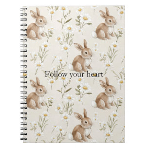 Konijnen Madeliefjes Bloemen Notitieboek