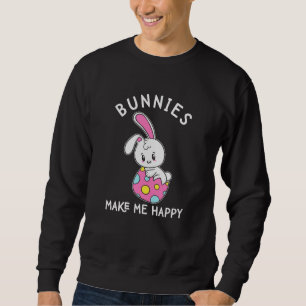 Konijnen maken me blij Paaseierenzoekmand Trui