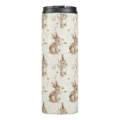 Konijnen Margriet Bloemen Thermosbeker (Achterkant)