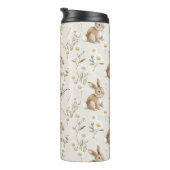 Konijnen Margriet Bloemen Thermosbeker (Geroteerd rechts)