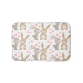 Konijnen met naam badmat (Voorkant)