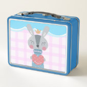 Konijnen Metalen Lunchbox (Achterkant)