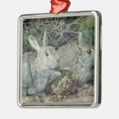 Konijnen Metalen Ornament (Links)