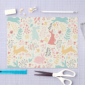 konijnen, natuur, veerkleuren, easter, hipster, go tissuepapier (Craft)