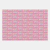 Konijnen ontwerp overal patroon inpakpapier vel (Voorkant)