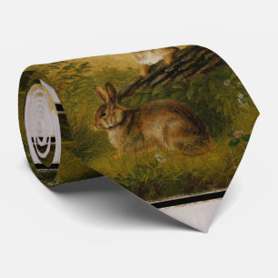 Konijnen op een Necktie Stropdas