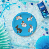 Konijnen Papieren Bordje (Feest)