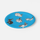 Konijnen Papieren Bordje (Gekanteld)